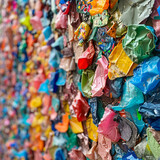 Fototapeta  - Plastic transformed into biodegradable form
