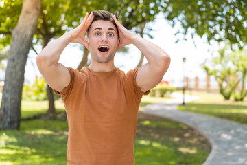 Wall Mural - Young handsome man with surprise expression