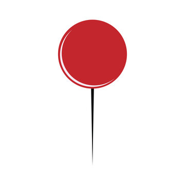 Maroon-colored pin icon