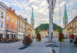 Slovenia, Celje. Picturesque street in the old town.