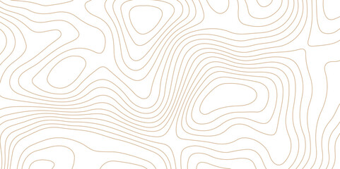 Wall Mural - Topographic map background geographic line map pattern .panorama view light brown color wave curve lines .geographic mountain relief abstract grid .the concept map of a conditional geography map .