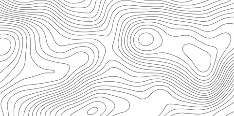 Wall Mural - Topographic map background geographic line map pattern .panorama view black color wave curve lines .geographic mountain relief abstract grid .the concept map of a conditional geography map .