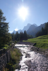 Wall Mural - Torrente Fiorentina bei Selva di Cadore