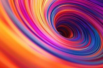 Wall Mural - A colorful spiral with a hole in the middle