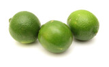Fototapeta Tulipany - Fresh ripe lime isolated on white background 