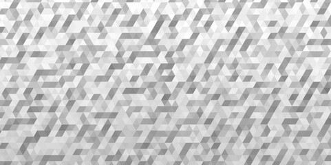 Wall Mural - Abstract gray seamless geometric low polygon pattern .geometric wall tile polygonal pattern design .abstract small mosaic tringles vector illustration ,business design template .