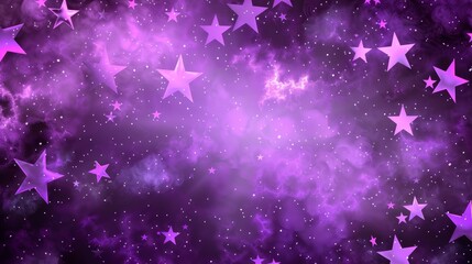 Wall Mural - starlight purple background