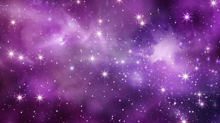 Wall Mural - Starlight purple background