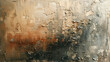 © akarawit - Abstract canvas texture, with thick paint strokes in earthy tones, adding depth and character