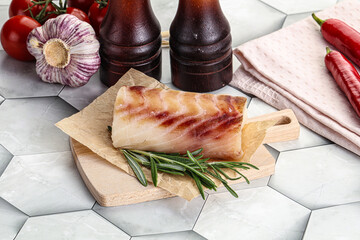 Raw cod fish steak for cooking