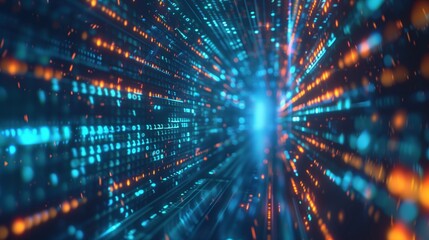 Data transfer concept illustration.