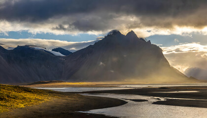 Wall Mural - Scenic view of Dramatic and gorgeous scene.