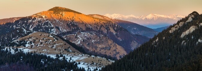 Sticker - High Tatras photographed from Velka Fatra mountains