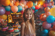 © Michael - Portrait of a girl on her birthday against the background of balloons