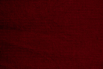 Wall Mural - red corduroy fabric texture used as background. clean fabric background of soft and smooth textile material. cloth, velvet, .luxury scarlet tone for silk...