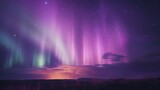 Fototapeta Tęcza - Aurora Dancing Across the Night Sky