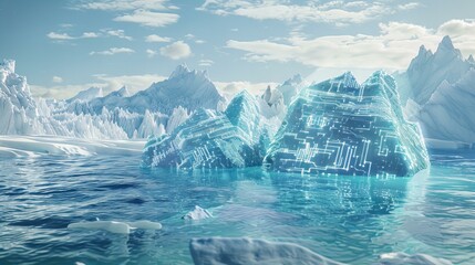 Wall Mural - iceberg in polar regions