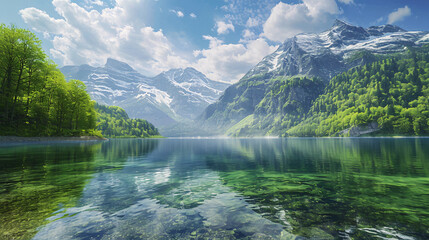 Poster - lake in the mountains