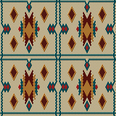 Wall Mural -  Ornament  is made in bright, juicy, perfectly matching colors. Ornament, mosaic, ethnic, folk pattern.