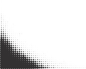 Poster - halftone comic dotted corner. old grainy frame. grunge retro gradient border. abstract pop art desig
