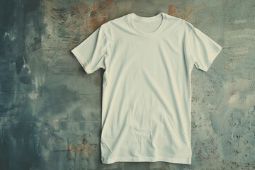 white color t-shirt with copy space