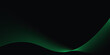 © Ripi Art - Vector abstract light lines wavy flowing dynamic in green colors isolated on black background.