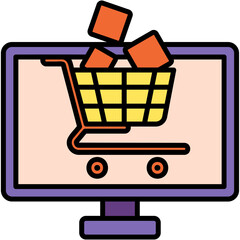 Poster - Online Shopping Illustration