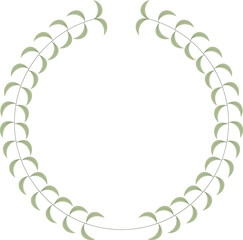 Abstract floral circle illustration 