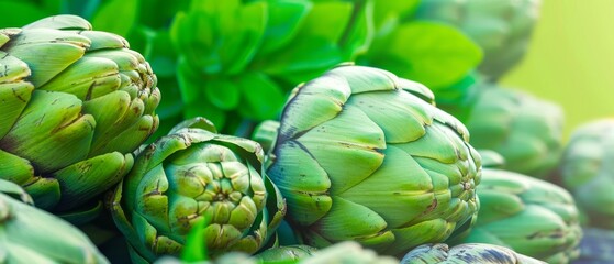 Poster - Close up of an artichoke on a white background. Vegetarian food. Raw vegetables, market, vegan background.