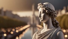 Aphrodite Of Melos Venus De Milo Statue In Louvre Paris