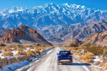 Wall Mural - aesthetic road trip background wallpaper