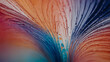 Abstract design showcasing vivid sapphire and peach gradients.