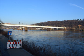 Wall Mural - old Pfaffendorfer Brücke in 2024 before the rebuilding