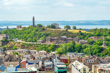 Wall Mural - scenery of calton hill in edinburgh, scotland, united kingdom