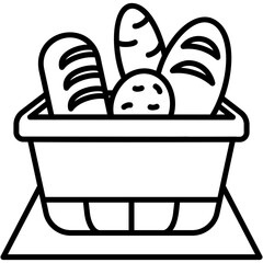 Sticker - Bread Basket Icon