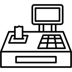 Sticker - Cash Register Icon