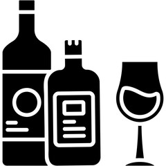 Sticker - Wine Glass Icon