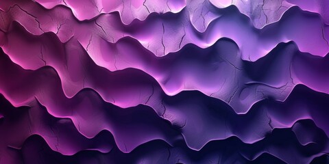 Wall Mural - A purple and blue wave pattern with a purple background