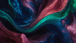 Electric indigo, rose, and emerald color fusion in an abstract backdrop.