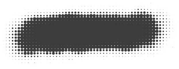 Poster - halftone dotted shape. paint blob with noisy effect. abstract splatter stroke