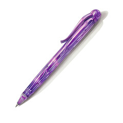 purple pencil isolated on white