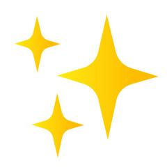 Magic star icon. Generate or AI Icon. Golden and yellow star emoji isolated