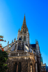 Canvas Print - The church of Saint-Maclou church in Rouen, France. One of the best examples of the Flamboyant style of Gothic architecture in France