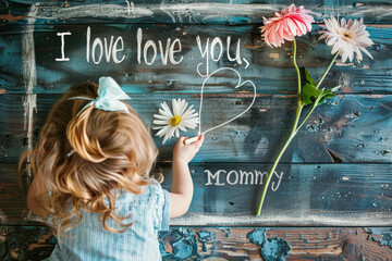 Wall Mural - A message written on a chalkboard with a chalk that says 