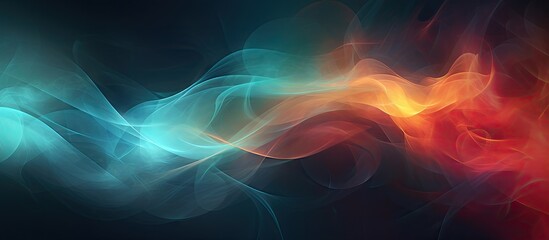 Poster - Mesmerizing Abstract Swirling Smoke Background with Enigmatic Ethereal Patterns
