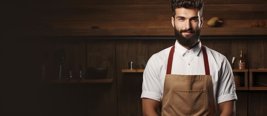 Leinwandbilder - Confident bearded man with a trendy hairstyle and a stylish beard