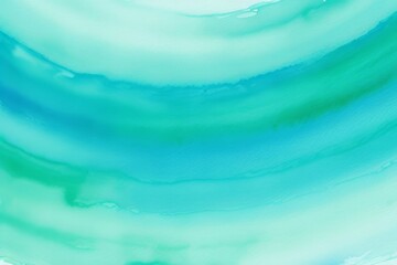 Sticker - Abstract watercolor paint by teal blue and green color liquid fluid texture background