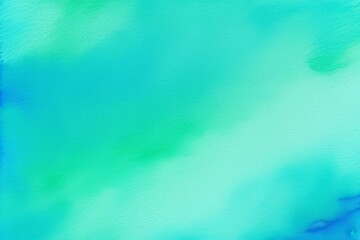 Sticker - Abstract watercolor paint by teal blue and green color liquid fluid texture background