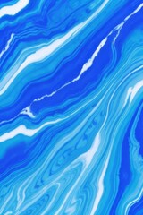 Wall Mural - Blue marble ink colorful pattern texture abstract background wallpaper