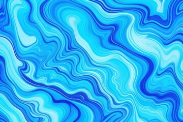 Sticker - Blue marble ink colorful pattern texture abstract background wallpaper